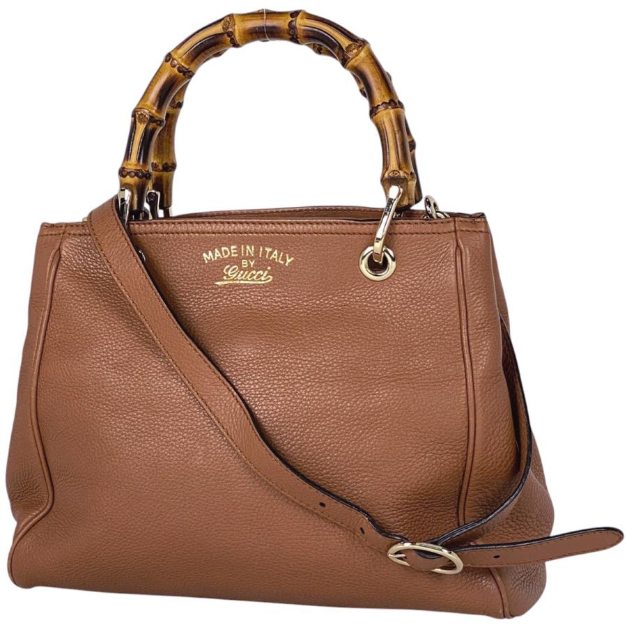 GUCCI（グッチ） バンブー スモール ショッパー 2WAY ショルダーバッグ 