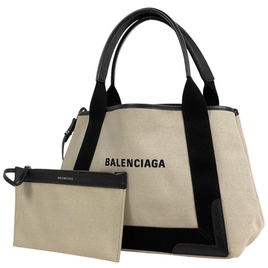 BALENCIAGA ハンドバッグ トートバッグ カバスS BALENCIAGA Navy cabas S