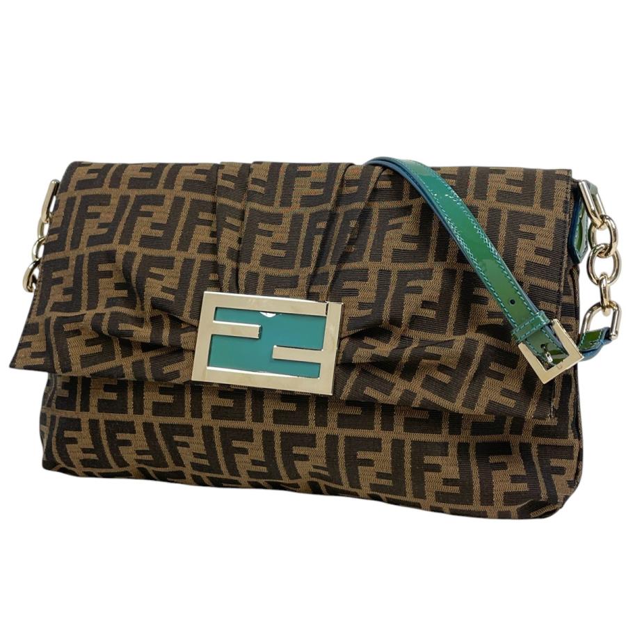 FENDI（フェンディ） ズッカ柄 ショルダーバッグ 肩掛け エナメル
