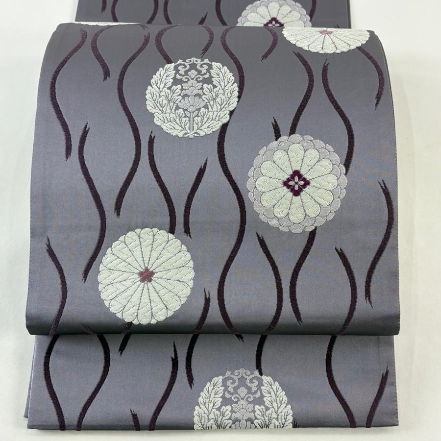 専用帯4263 3813 二点セット●高級 正絹 捻金綴織 六通 袋帯 乱菊 専用帯4263 3813 二点セット○高級 正絹 捻金綴織 六通 袋帯