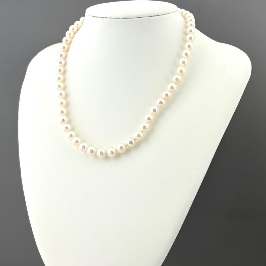 タサキ TASAKI パール デザインネックレス シルバー 真珠 ネックレス