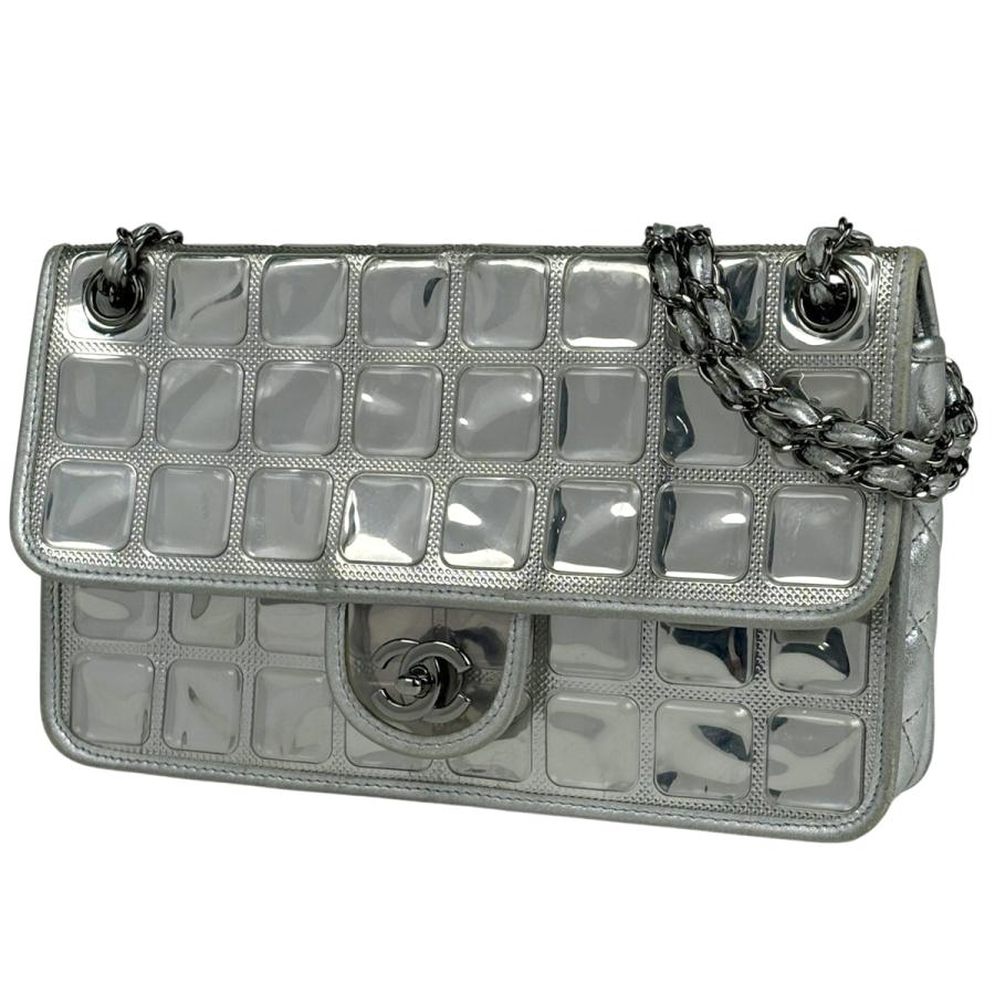 シャネル レザーショルダーバッグ ココマーク シルバー金具 レディース CHANEL - シャネル CHANEL ココマークロゴスモールチェーンショルダー