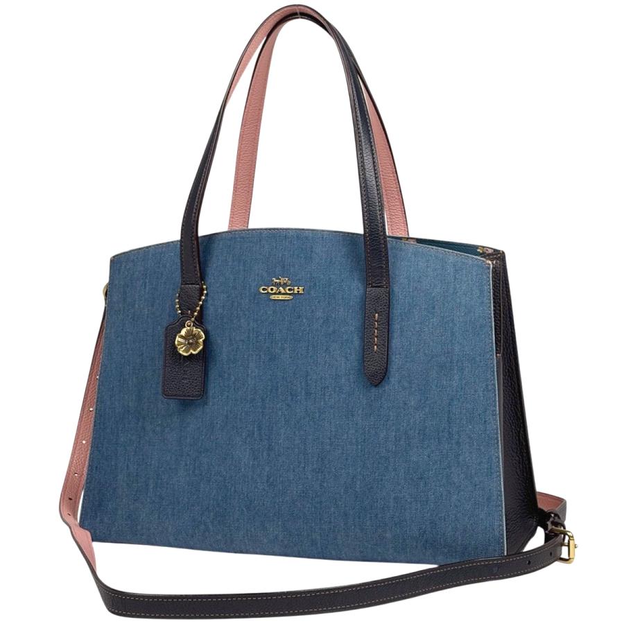 COACH（コーチ） ロゴ トートバッグ 2WAY ショルダーバッグ 花柄 