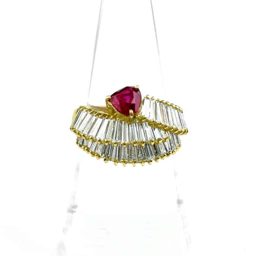 K18 ルビー メレダイヤ リング 楽天市場】［泉店］【美品】K18 ルビー メレダイヤ付きファッション