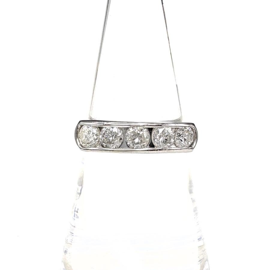 Pt900 ダイヤ付きデザインリング 16号 ダイヤモンド デザインリング 約16号 Pt900 ダイヤモンド デザイン