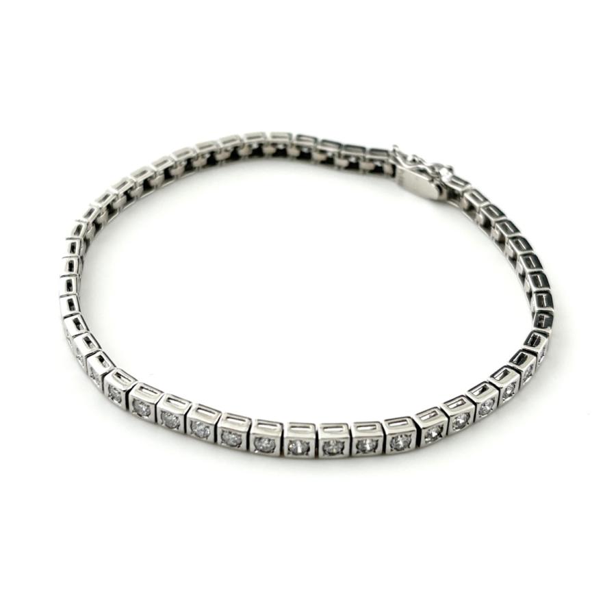 メレダイヤ デザインブレスレット プラチナ 腕輪 ブレスレット Pt850