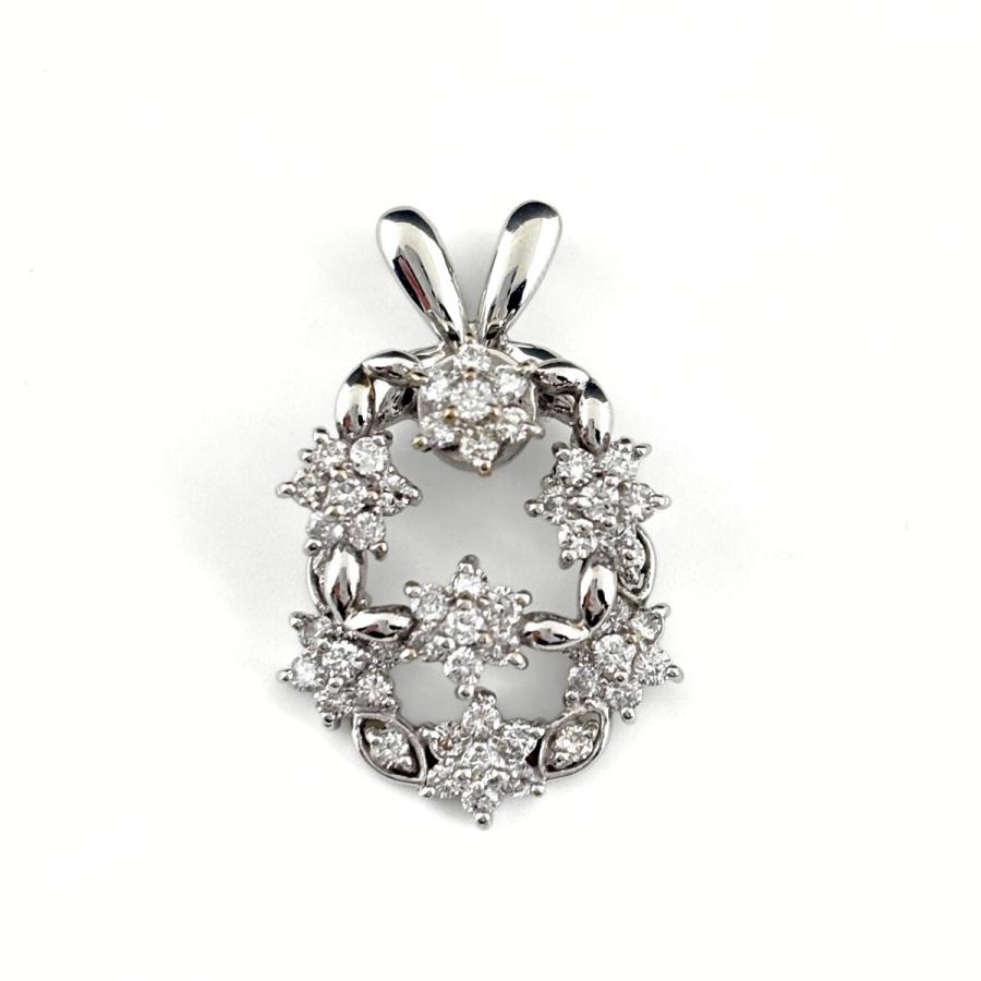 メレダイヤ デザインペンダントトップ WG ホワイトゴールド ペンダント