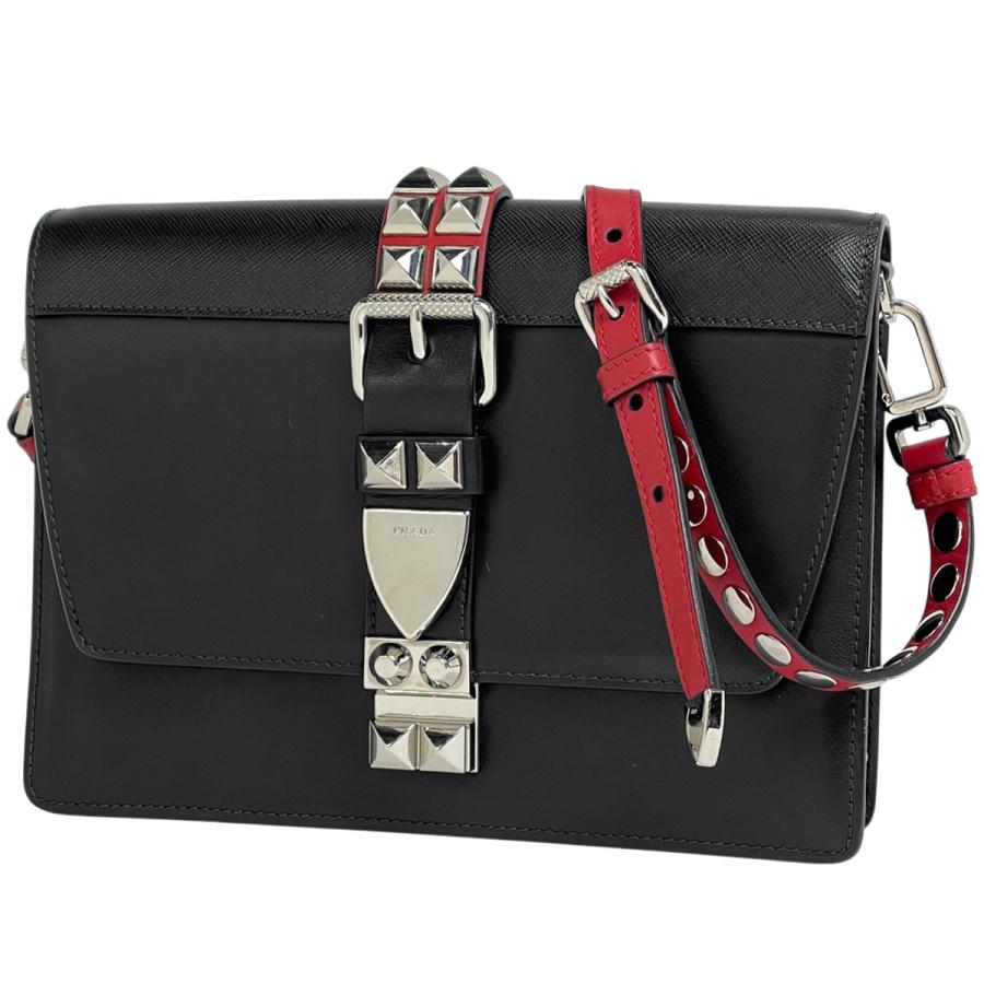 PRADA（プラダ） エレクトラ ショルダーバッグ ロゴ スタッズ