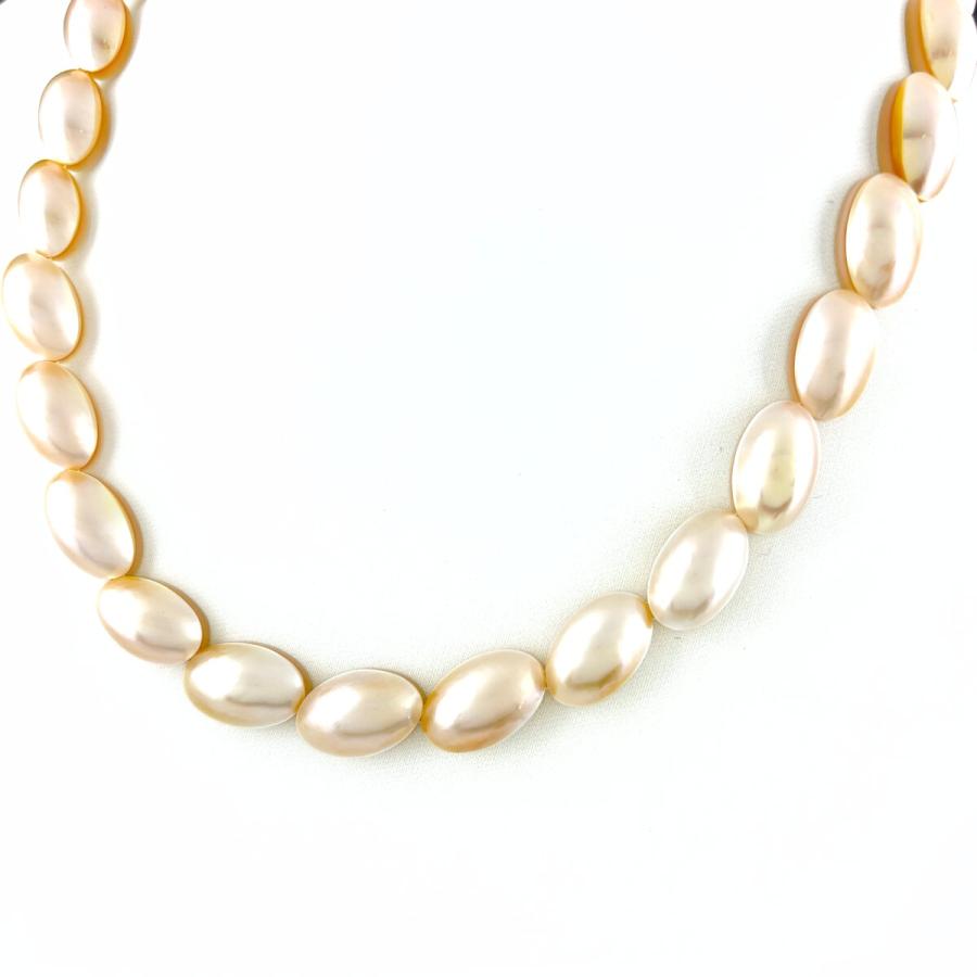 タサキ TASAKI パール デザインネックレス SV シルバー 真珠