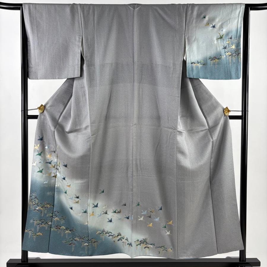 LULU89 着物 付け下げ 袷 古都調 灰色 LULU89 着物 付け下げ 袷 古都調 灰色