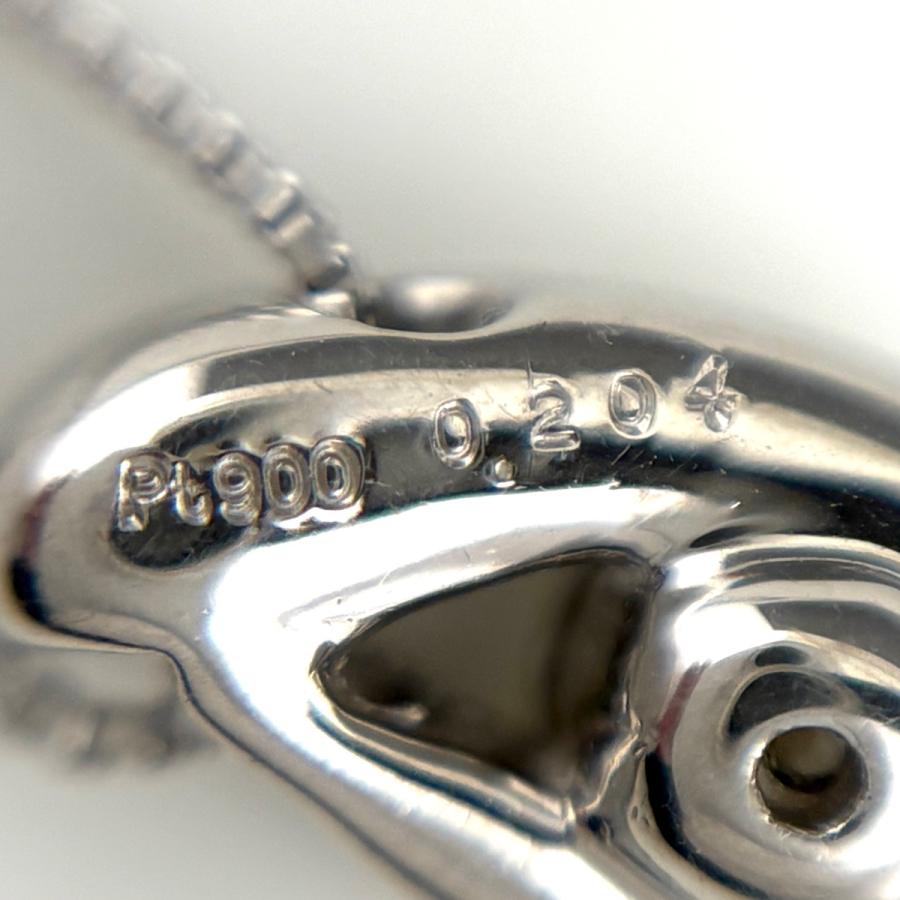 メレダイヤ デザインネックレス プラチナ ペンダント ネックレス Pt900 Pt850 ダイヤモンド レディース 中古_4