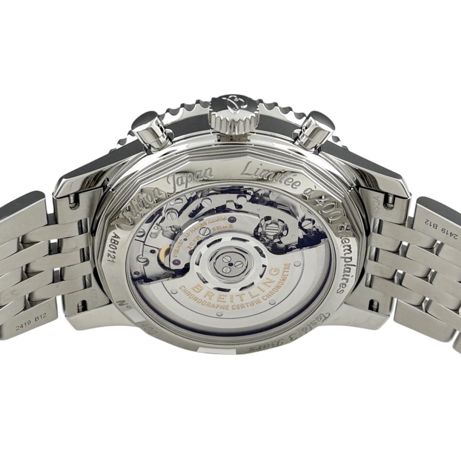OH済 保証書 ブライトリング BREITLING ナビタイマー01 ブラックブラック リミテッド 日本限定400本 AB01211Y BE65 腕時計 SS 自動巻き ブラック メンズ 中古 | ブライトリング | 03