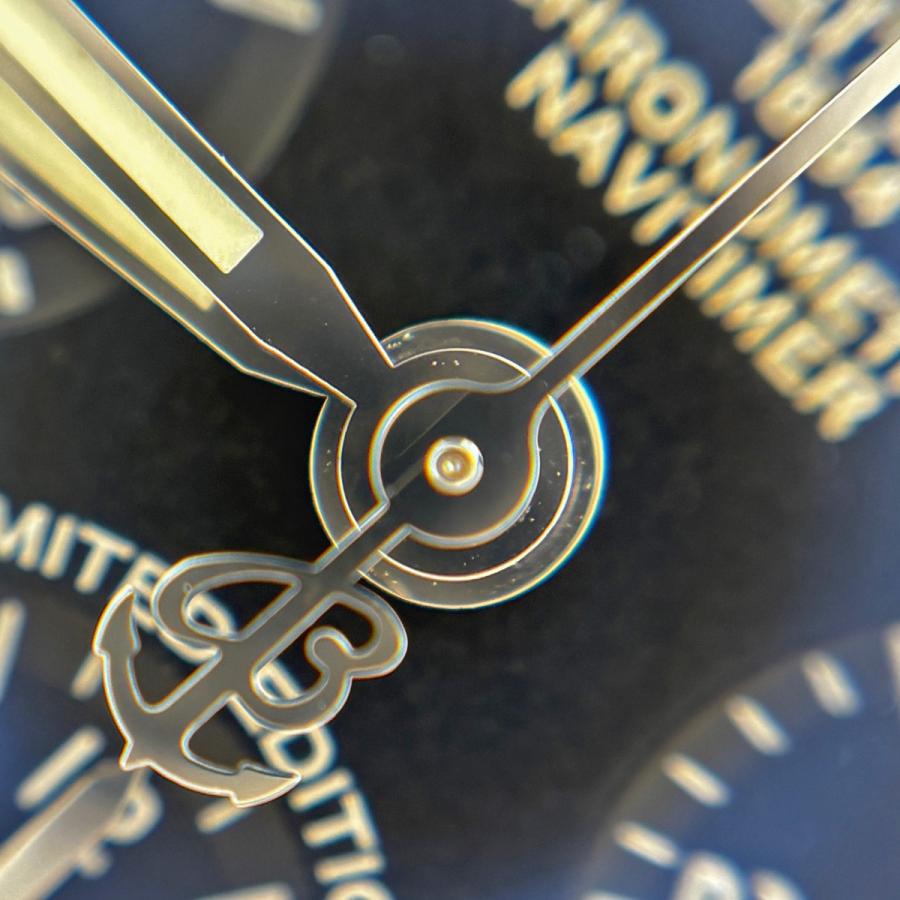 OH済 保証書 ブライトリング BREITLING ナビタイマー01 ブラックブラック リミテッド 日本限定400本 AB01211Y BE65 腕時計 SS 自動巻き ブラック メンズ 中古 | ブライトリング | 05