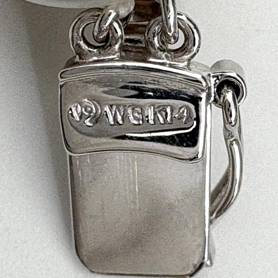 タサキ TASAKI パール デザインネックレス WG ホワイトゴールド 真珠 