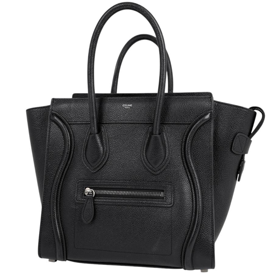 美品✨ CELINE ラゲージ マイクロショッパー レザー トートバッグ CELINE（セリーヌ） ラゲージ マイクロショッパー トートバッグ