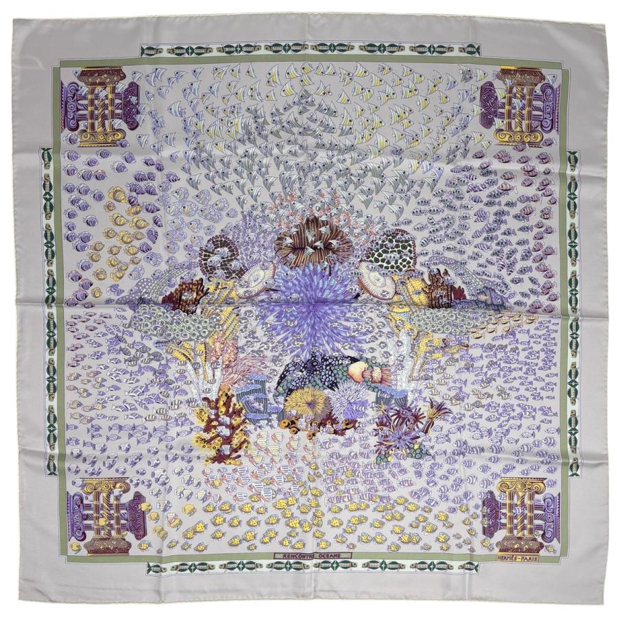 HERMES（エルメス） カレ 90 RENCONTRE OCEANE 大西洋の出会い