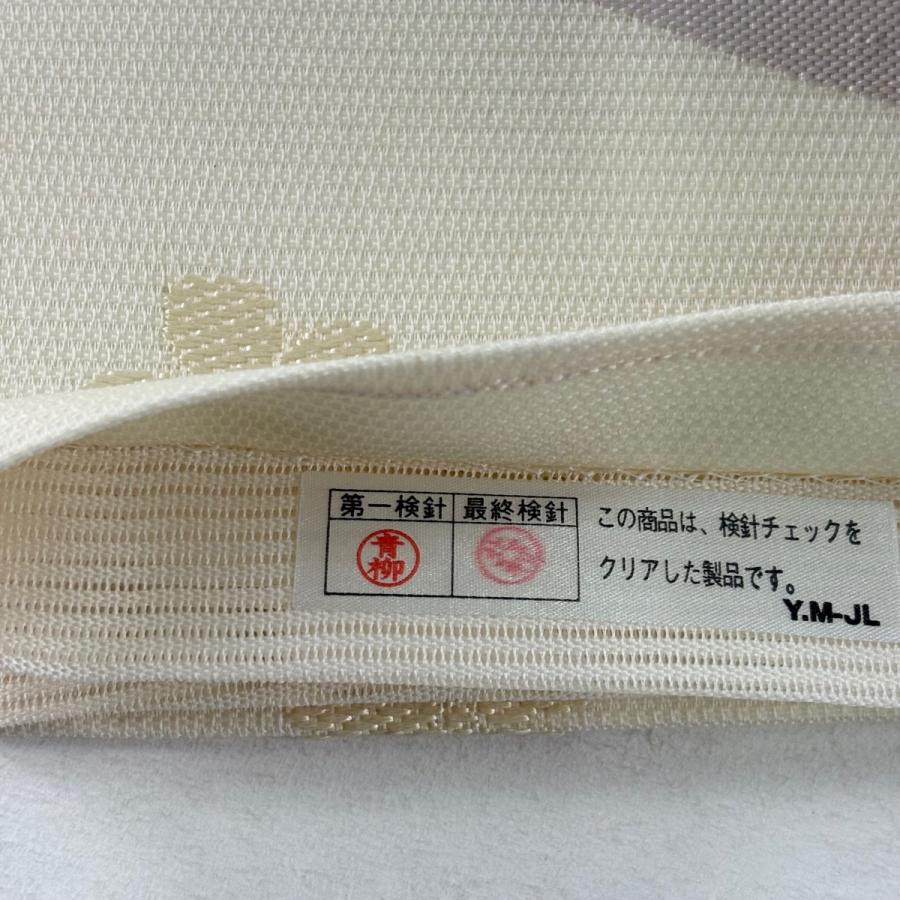 【美品】正絹 袋帯 六通柄 クリーム色 枝垂れ桜 流水 金糸 状態良好 袋帯 逸品 夏帯 絽 ミミズク 桜 クリーム 六通 正絹 中古 : リユース