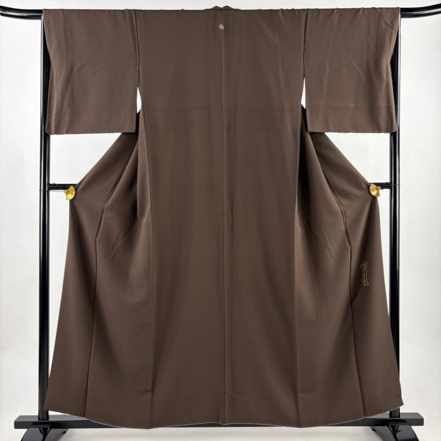 美品 色無地 身丈157.5cm 裄丈66.5cm M 袷 辻村ジュサブロー 落款あり