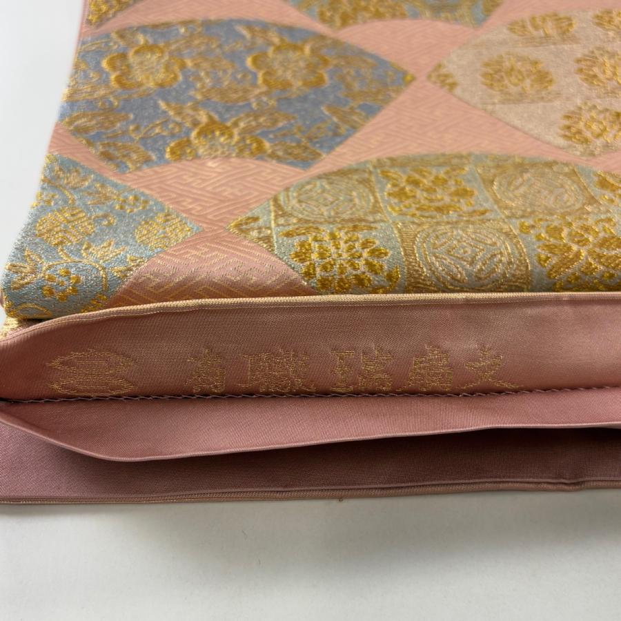 美品 袋帯 名品 証紙あり 華加賀綴 浮線綾文 華文 金銀糸 唐織