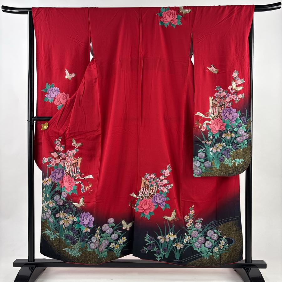 ⚫︎mk-0065 引き振袖　身丈184 裄65.5 H.R-10-11 ⚫︎mk-0065 引き振袖 身丈184 裄65.5 H.R-10-11