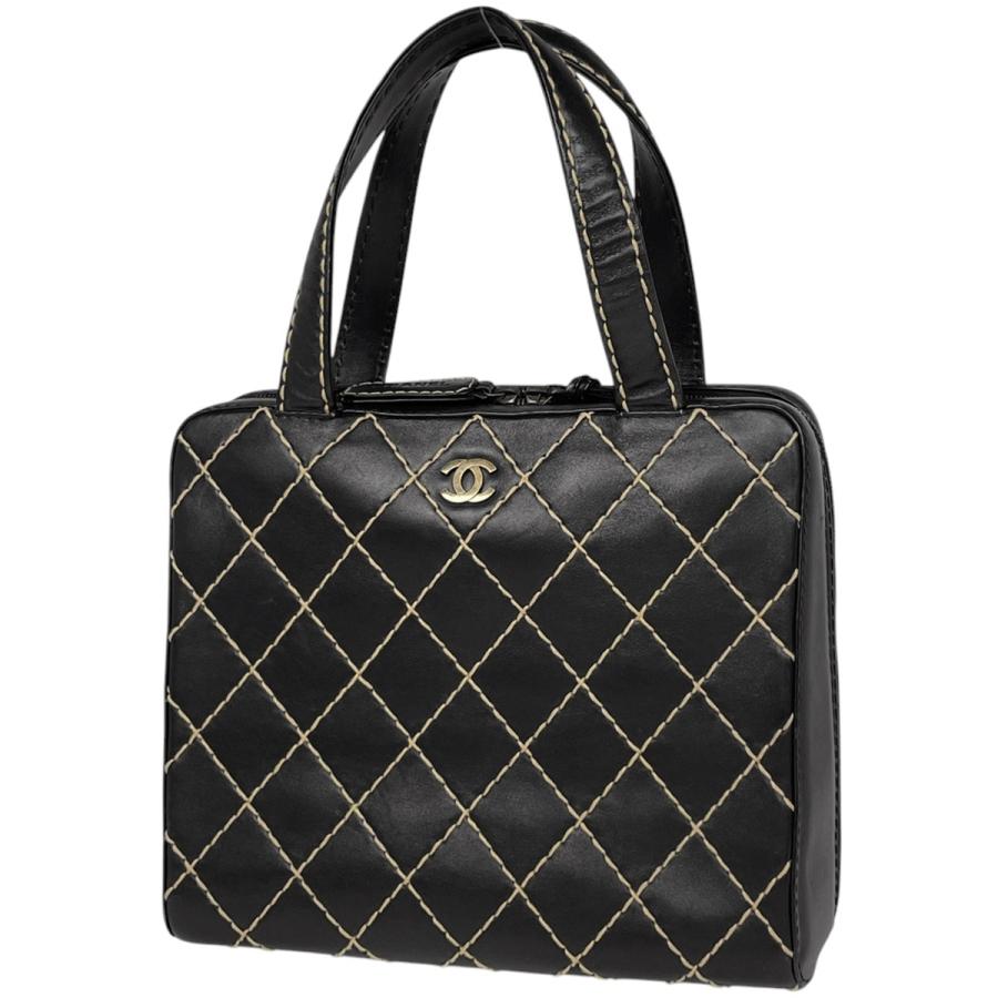 【美中古】CHANEL ワイルドステッチ デカマトラッセ ハンドバッグ CHANEL（シャネル） ワイルドステッチ トートバッグ ココマーク