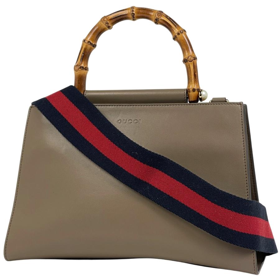 GUCCI（グッチ） バンブー ロゴ 2WAY ショルダーバッグ シェリーライン