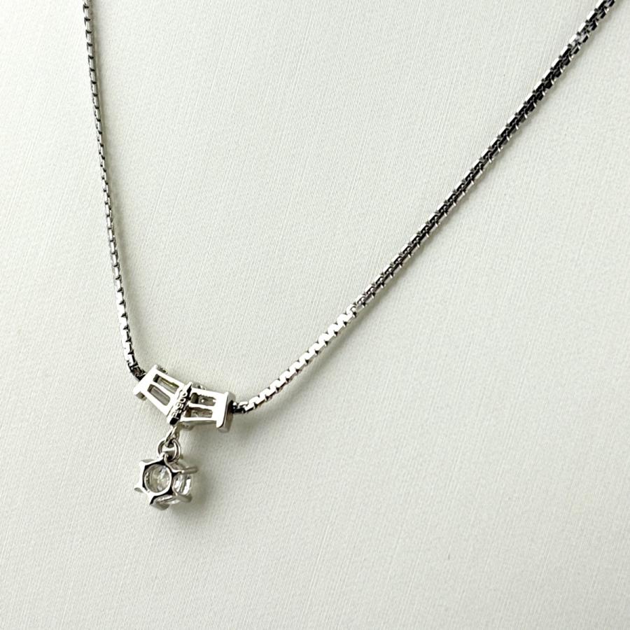 ダイヤモンド デザインネックレス プラチナ ペンダント メレダイヤ ネックレス Pt900 Pt850 ダイヤモンド レディース 中古_1