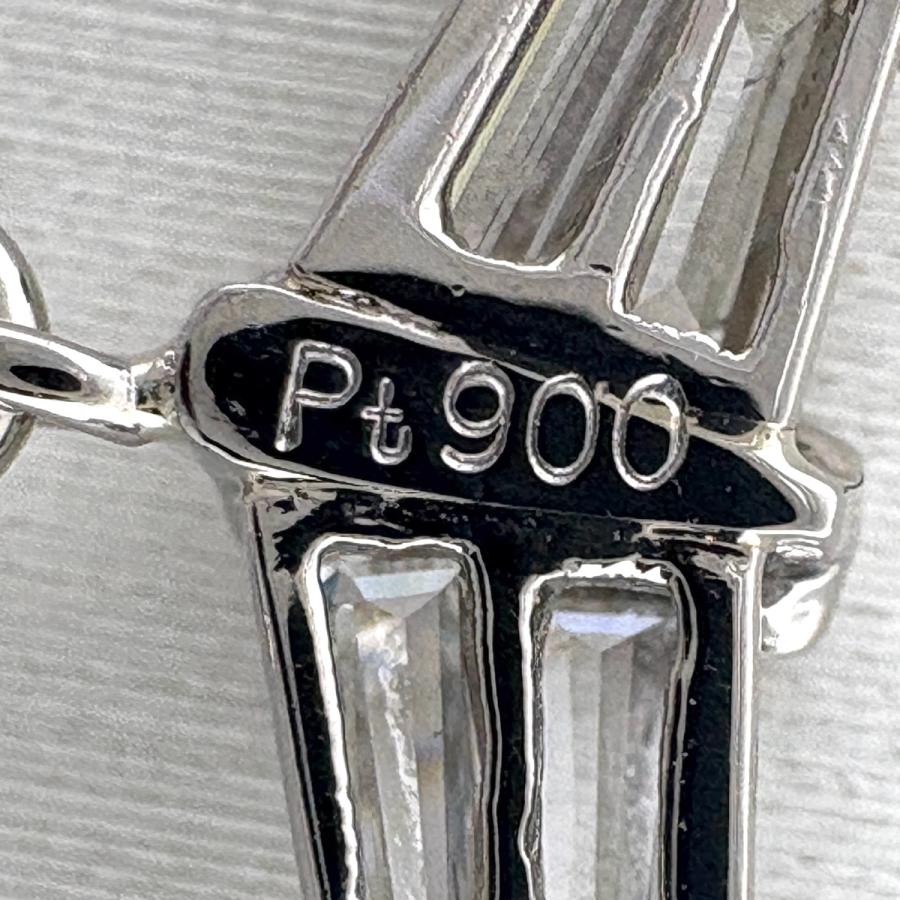 ダイヤモンド デザインネックレス プラチナ ペンダント メレダイヤ ネックレス Pt900 Pt850 ダイヤモンド レディース 中古_4