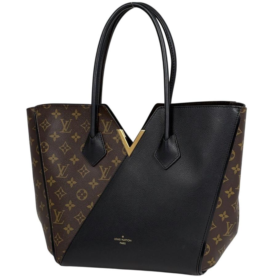 ルイヴィトン南京錠＋おまけノーブランドトートバッグ２５size黒＋ゴールド LOUIS VUITTON（ルイ・ヴィトン） キモノ MM ハンドバッグ トート