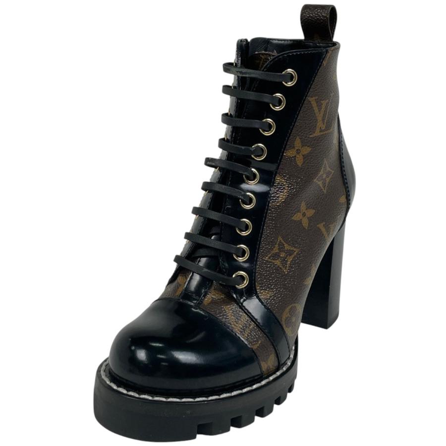 ルイヴィトン モノグラム スタートレイル 編み上げブーツ LOUIS VUITTON（ルイ・ヴィトン） スタートレイル ライン アンクル