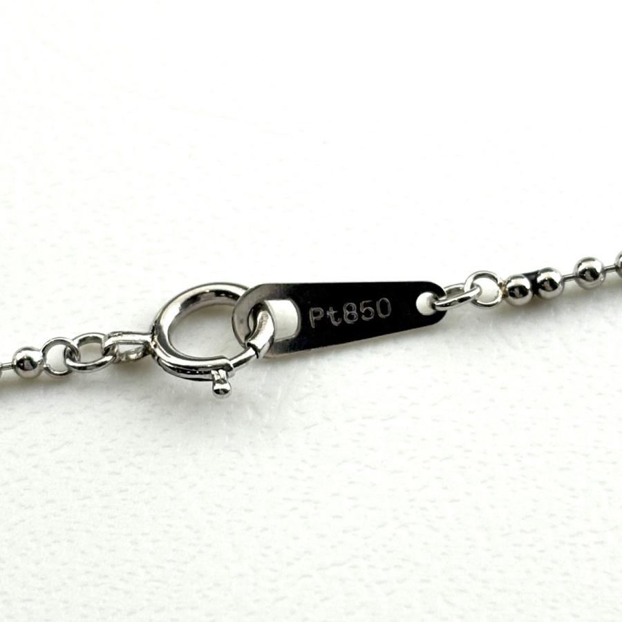 メレダイヤ デザインネックレス プラチナ ペンダント ネックレス Pt900 Pt850 ダイヤモンド レディース 中古