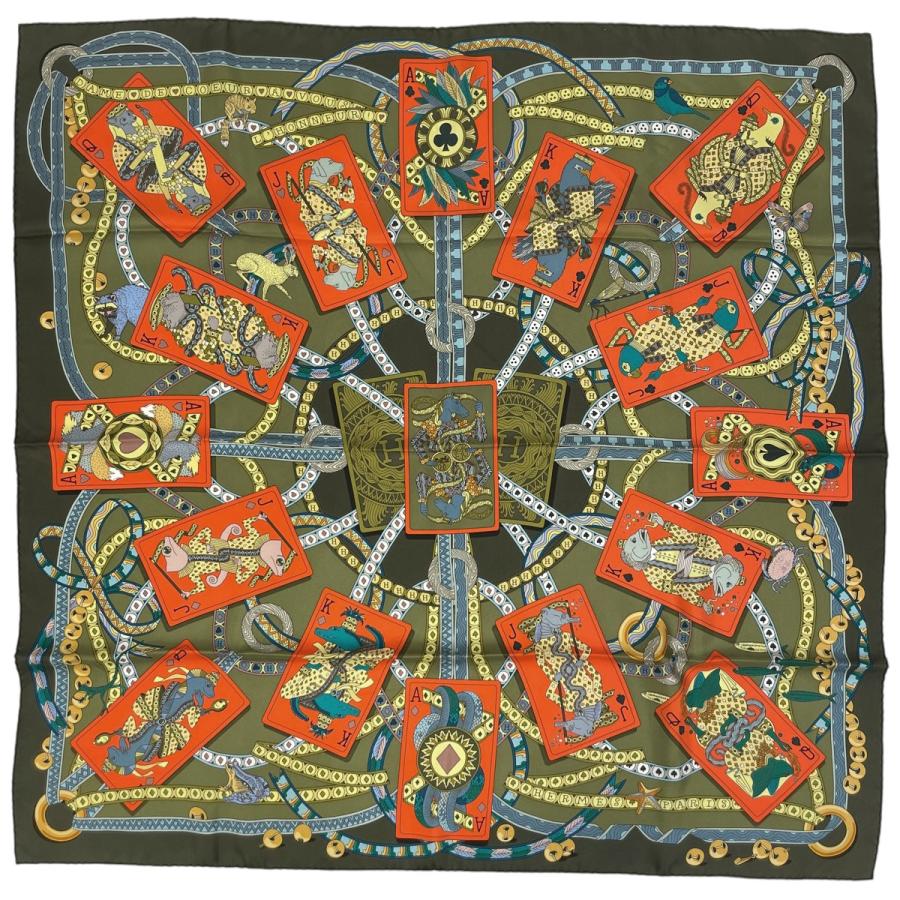 HERMES（エルメス） カレ 90 DAME DE COEUR A VOUS L'HONNEUR! ハート