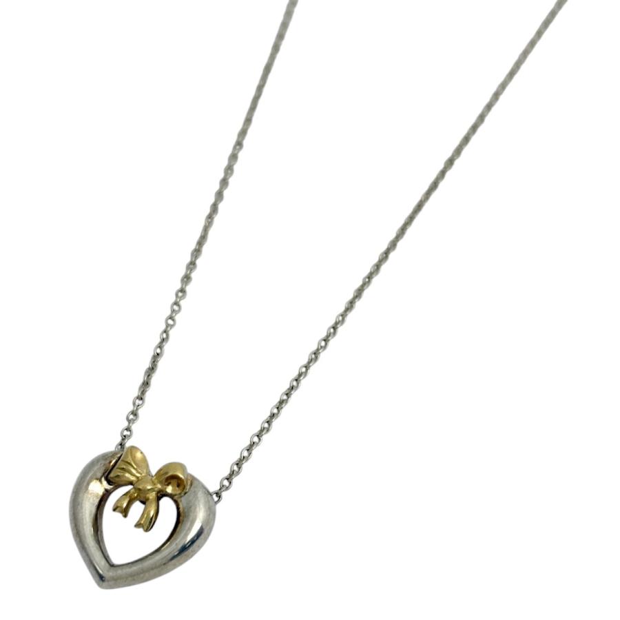 TIFFANY & CO. ティファニー シルバー925 ハートリボンネックレス 楽天