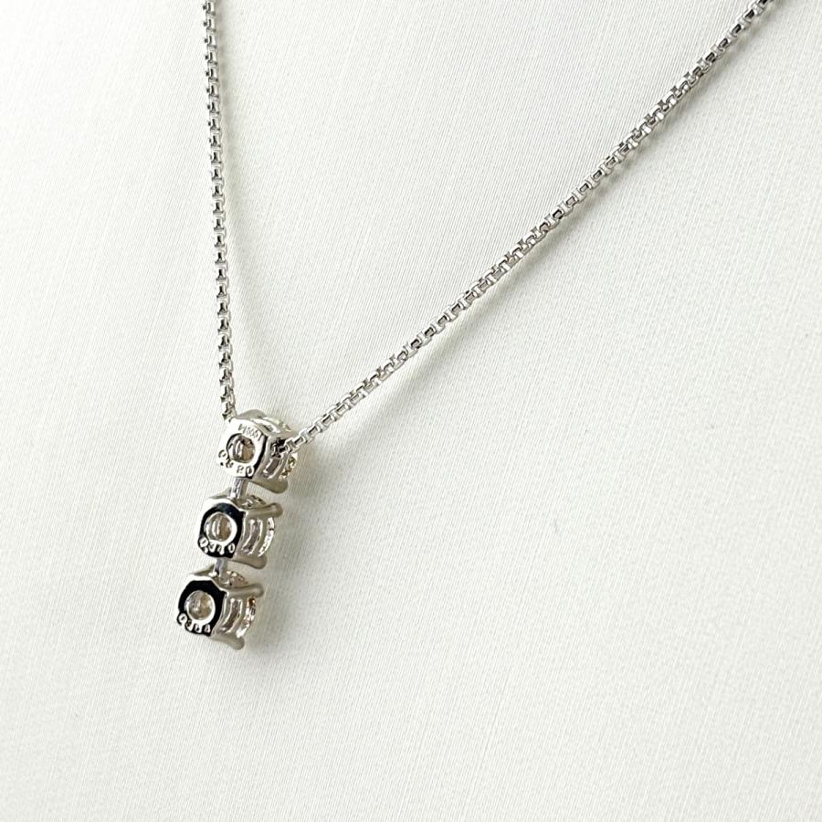 ダイヤモンド デザインネックレス プラチナ ペンダント ネックレス Pt900 Pt850 ダイヤモンド レディース 中古_1