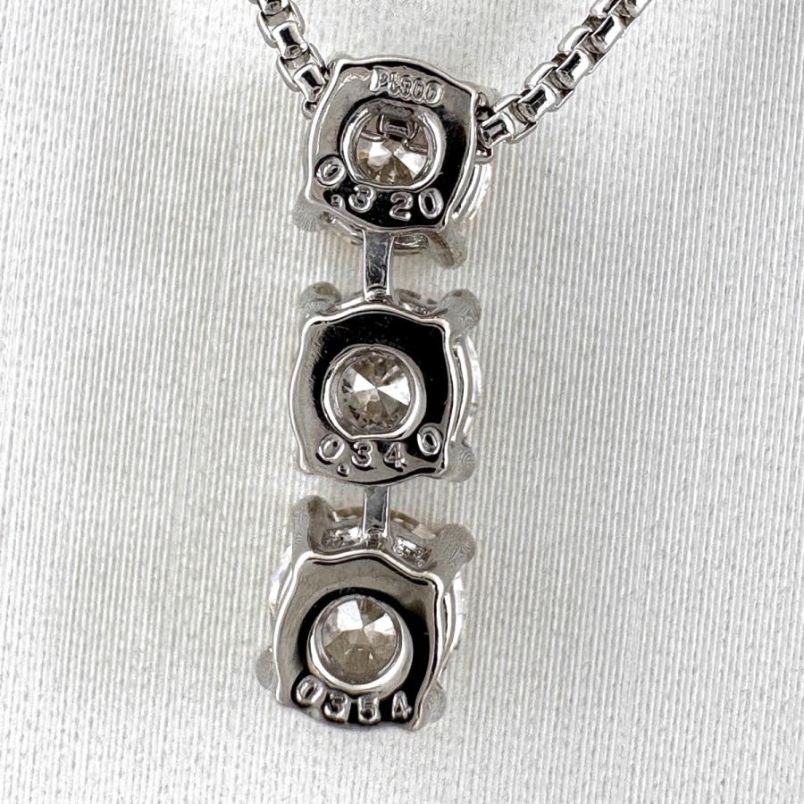 ダイヤモンド デザインネックレス プラチナ ペンダント ネックレス Pt900 Pt850 ダイヤモンド レディース 中古_4