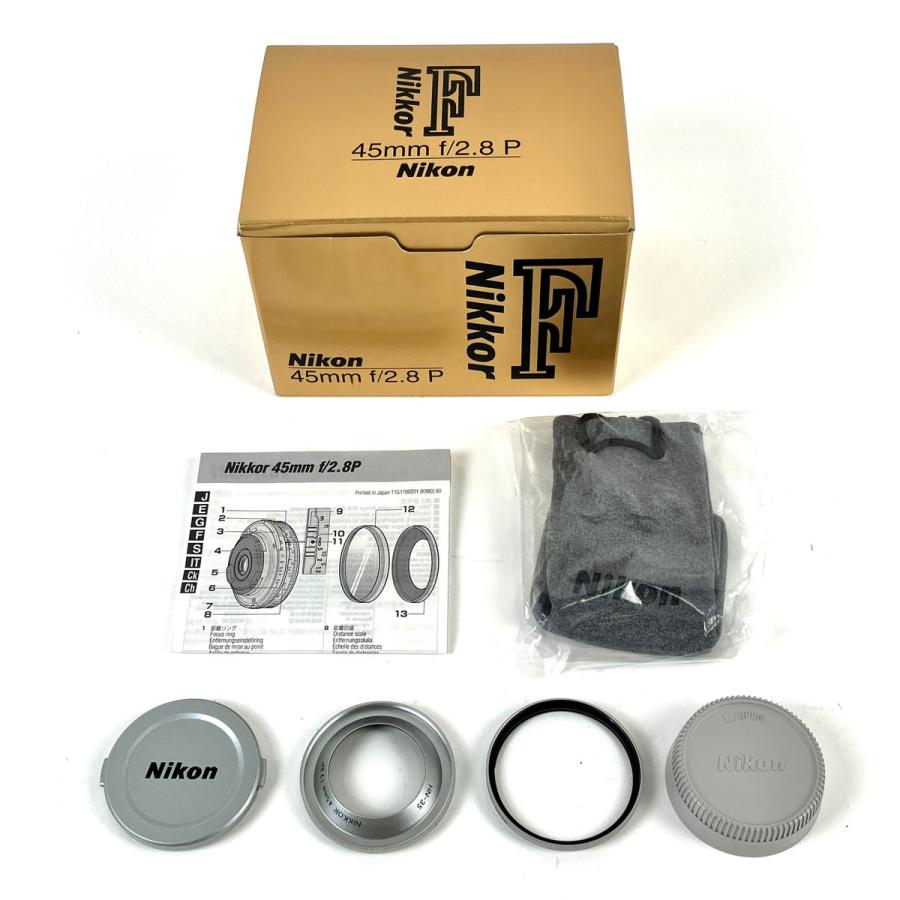 ニコン Nikon Ai NIKKOR 45mm F2.8P シルバー 一眼カメラ用レンズ