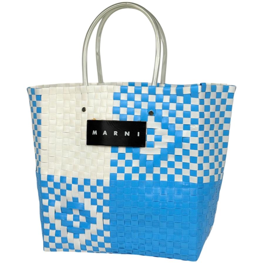 MARNI（マルニ） ロゴ ハンドバッグ かごバッグ ハンドバッグ レザー
