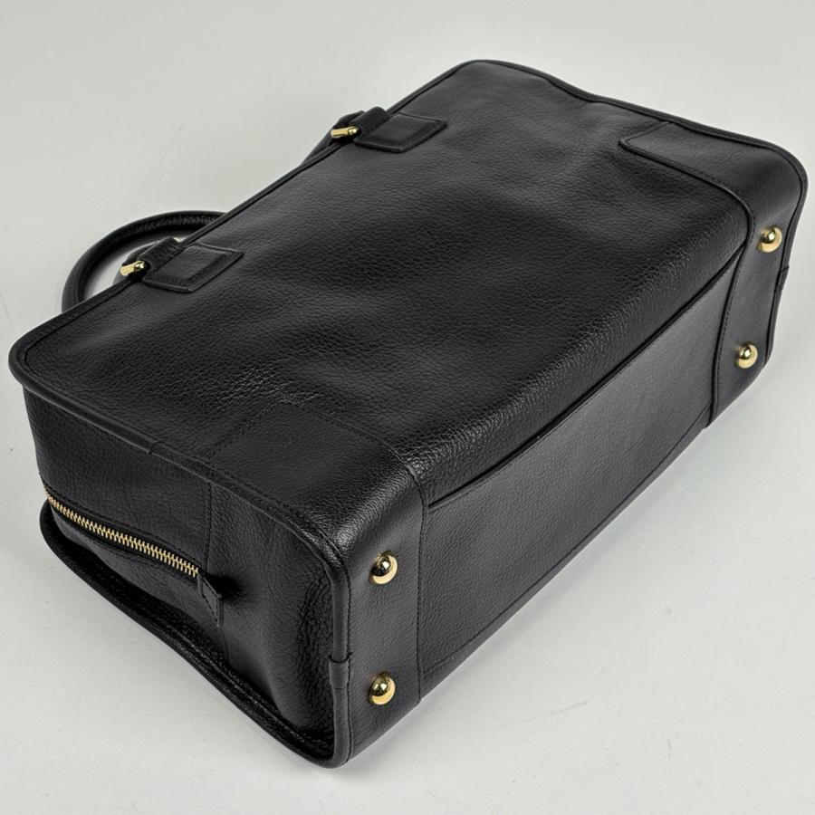 【良品】LOEWE ハンドバッグ アマソナ36 アナグラム レザー ブラック LOEWE ロエベ アマソナ 36 ハンドバッグ ブラック アナグラム レザー