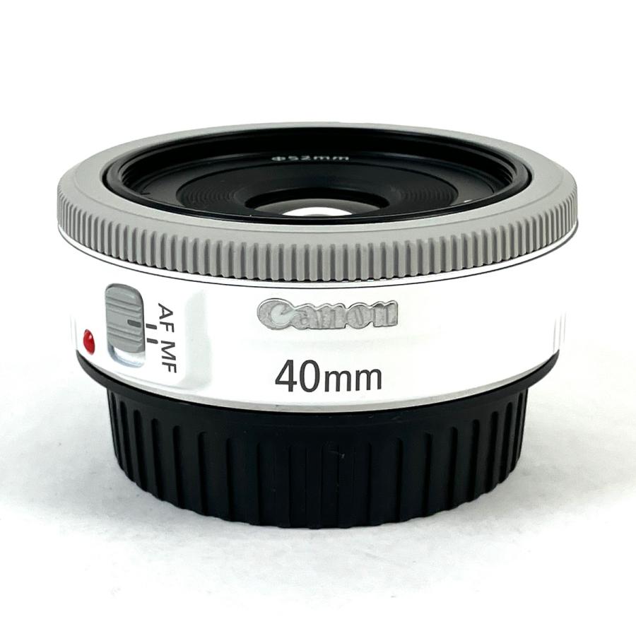 Canon EF40mm F2.8 STM 人気のホワイト【中古】 キヤノン Canon EF 40mm F2.8 STM ホワイト 一眼カメラ用レンズ