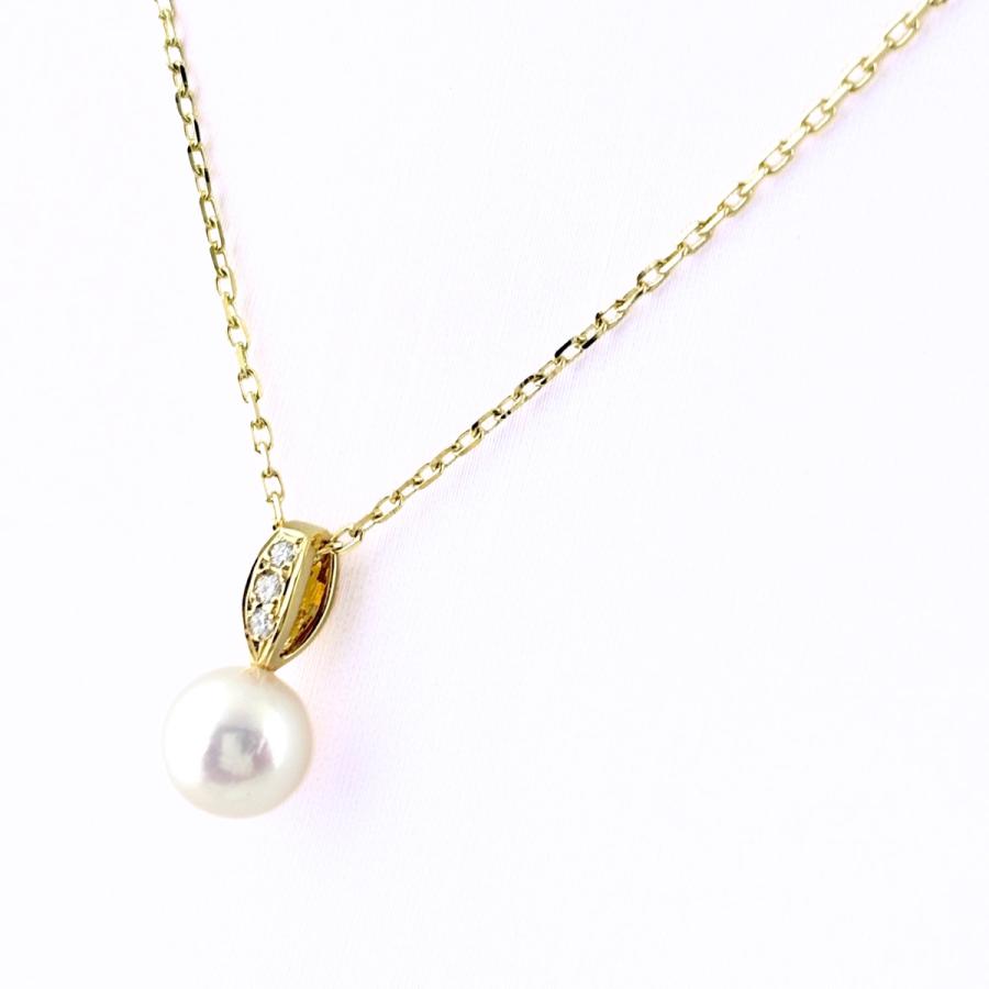 MIKIMOTO（ミキモト） パール ネックレス YG イエローゴールド