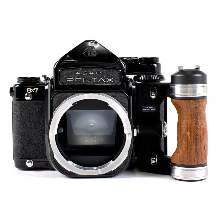 ペンタックス PENTAX 6X7 TTLファインダー ウッドグリップ 中判 ペンタックス PENTAX 6X7 ボディ TTLファインダー ウッドグリップ付 中