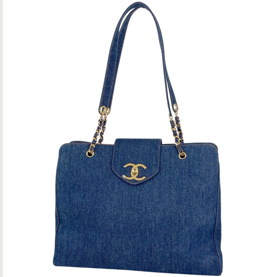 CHANEL デニムブルー バッグ ココマーク CHANEL Pre-Owned 1997 ココマーク デニムハンドバッグ | ブルー
