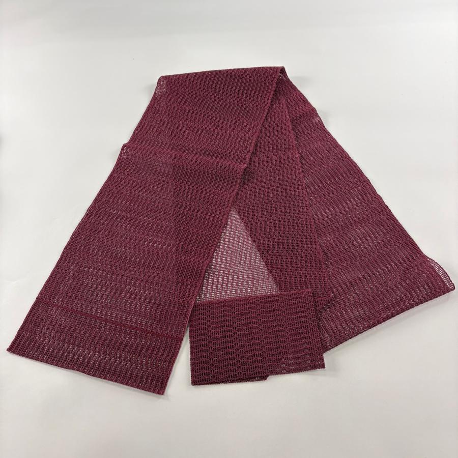 美品 名古屋帯 秀品 夏帯 絽 八寸名古屋帯 松葉仕立て トンネル仕立て