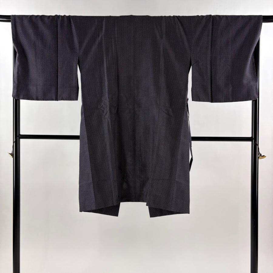 美品 道中着 身丈106cm 裄丈68cm L 和装コート 着物衿 お召地 想屋