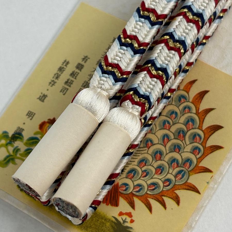 帯締め 無形文化財【道明】 12☆ 未使用 無形文化財 有職組紐司 道明