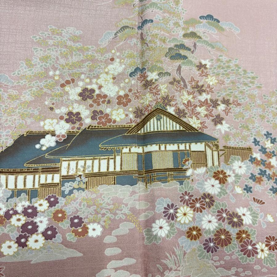 訪問着 美品 秀品 155cm 62.5cm 正絹 【】 訪問着 美品 秀品