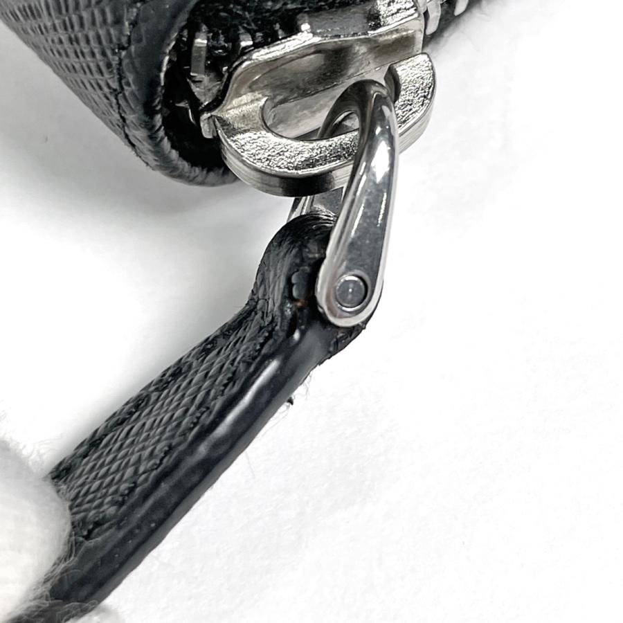 【美品】PRADA プラダ サフィアーノ ブラック 長財布 札入れ レザー ロゴ PRADA（プラダ） 長財布 ロゴプレート サフィアーノレザー ネロ
