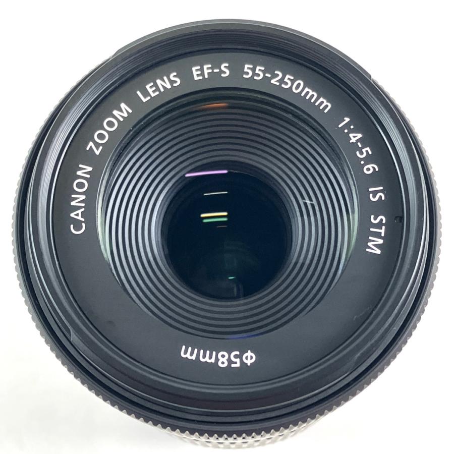 キヤノン Canon EF-S 55-250mm F4-5.6 IS STM 一眼カメラ用レンズ（オートフォーカス） 中古