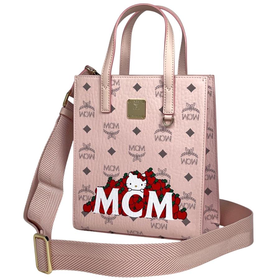 MCM◇トートバッグ/--/BLK/総柄 エム・シー・エム ロゴグラム トート
