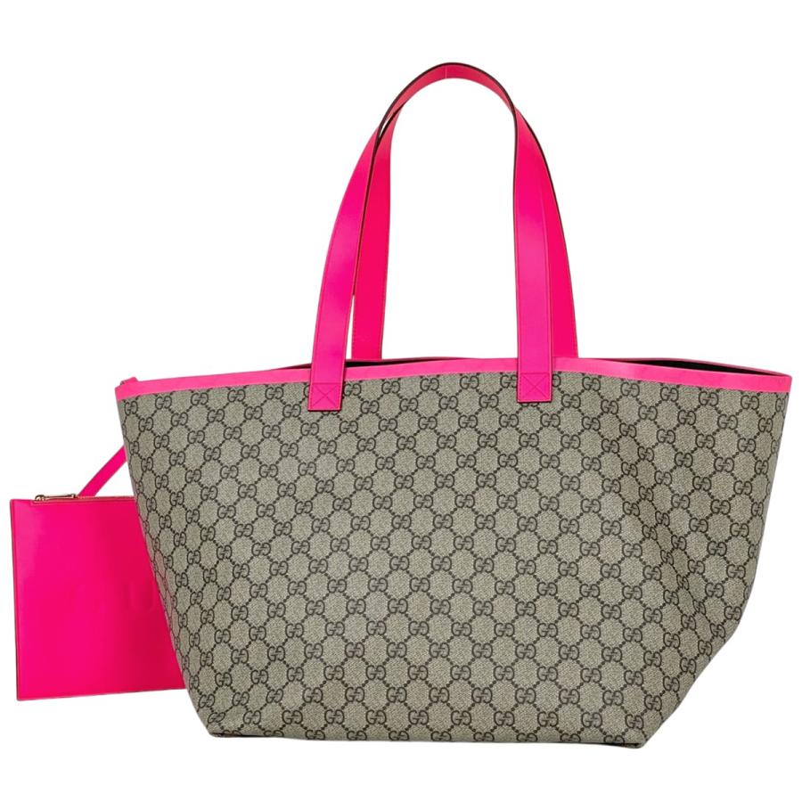 GUCCI（グッチ） GUCCI GG柄 トートバッグ GGスプリーム ネオン